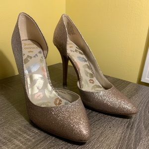 Once worn gold Juicy Couture heels